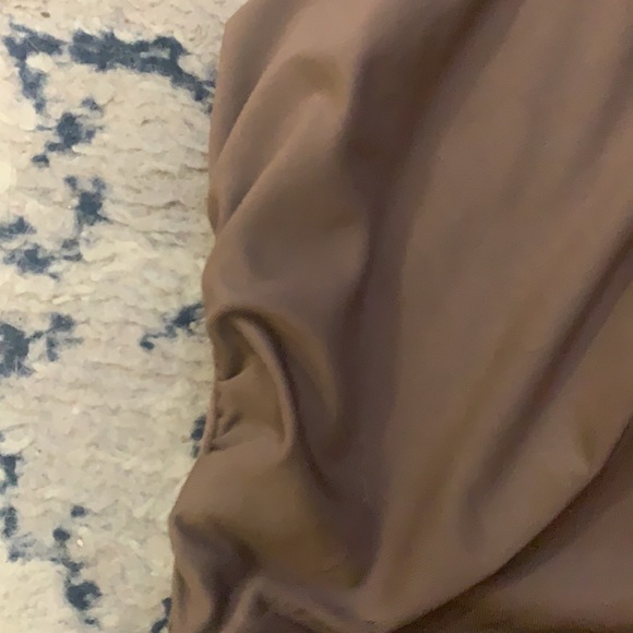 5 for 25 NEW Amazon Silky Bodycon brown infinity dress with draw strings - Picture 2 of 7